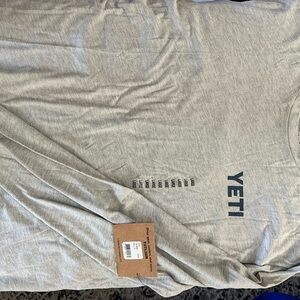 YETI Light Gray Long Sleeve Tee